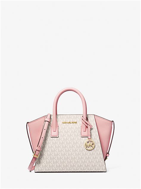 avril small logo top-zip satchel michael kors|Michael Kors Avril Small Logo Top.